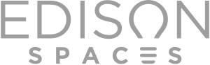 Typographic logo for Edison Spaces